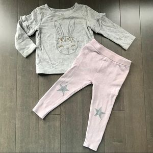 GAP top and sweater pants! Good condition!